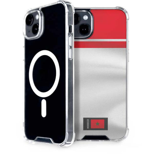 Morocco Soccer Flag iPhone 14 Plus MagSafe Case